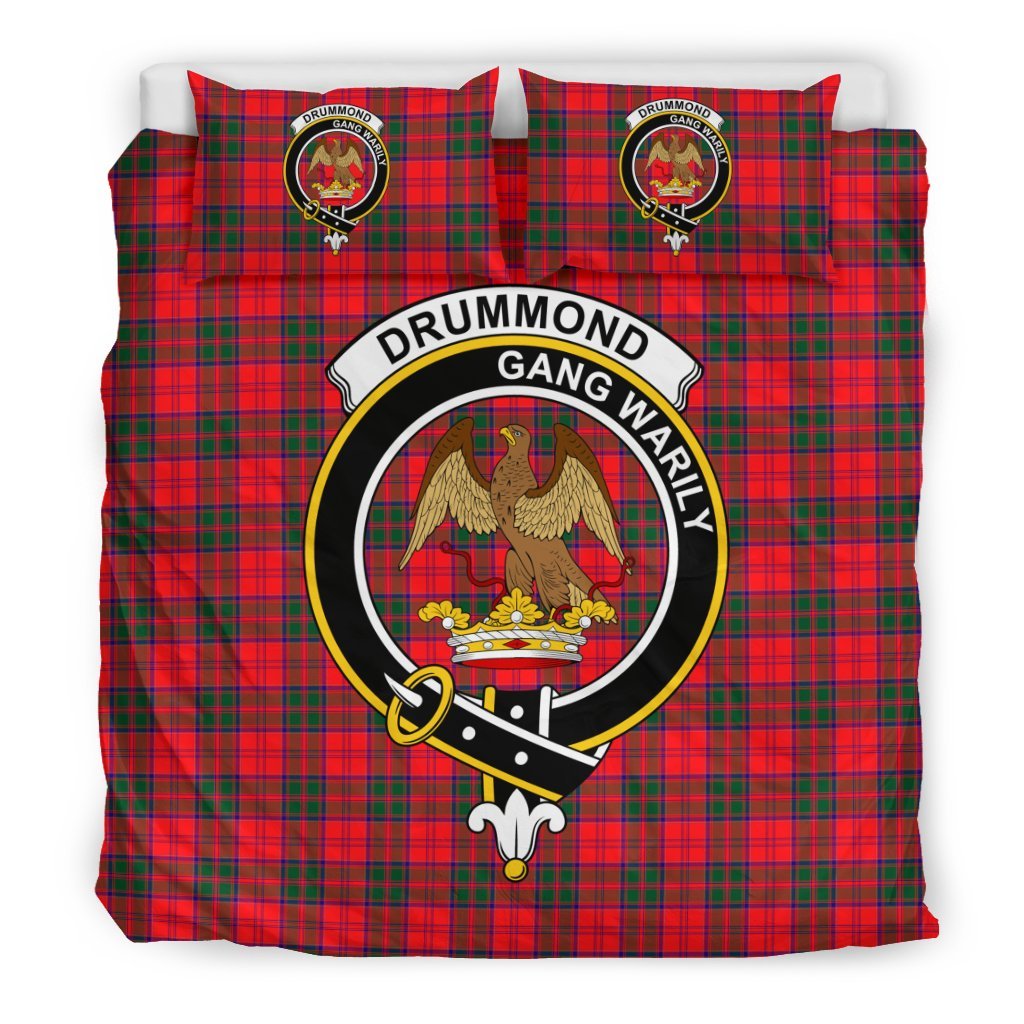 Drummond Family Tartan Crest Bedding Set