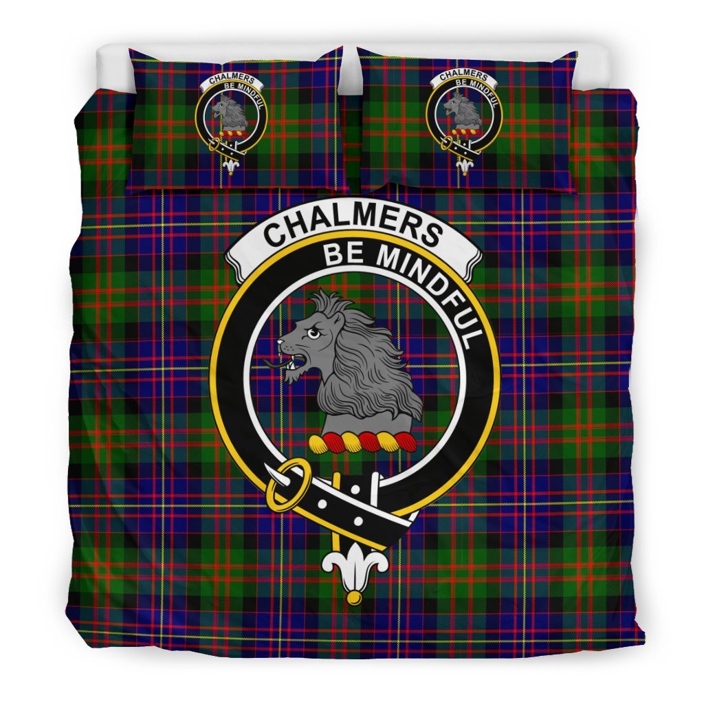 Chalmers Family Tartan Crest Bedding Set