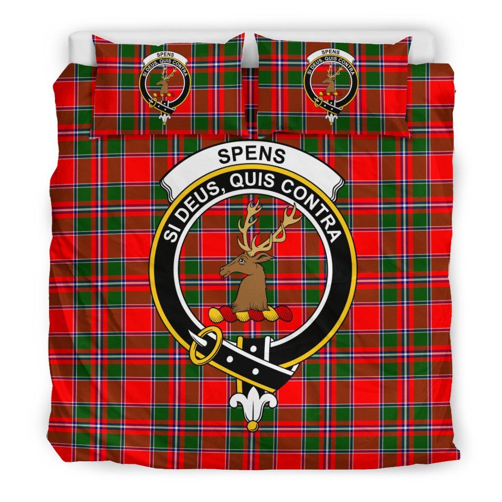 Spens (Or Spence) Family Tartan Crest Bedding Set