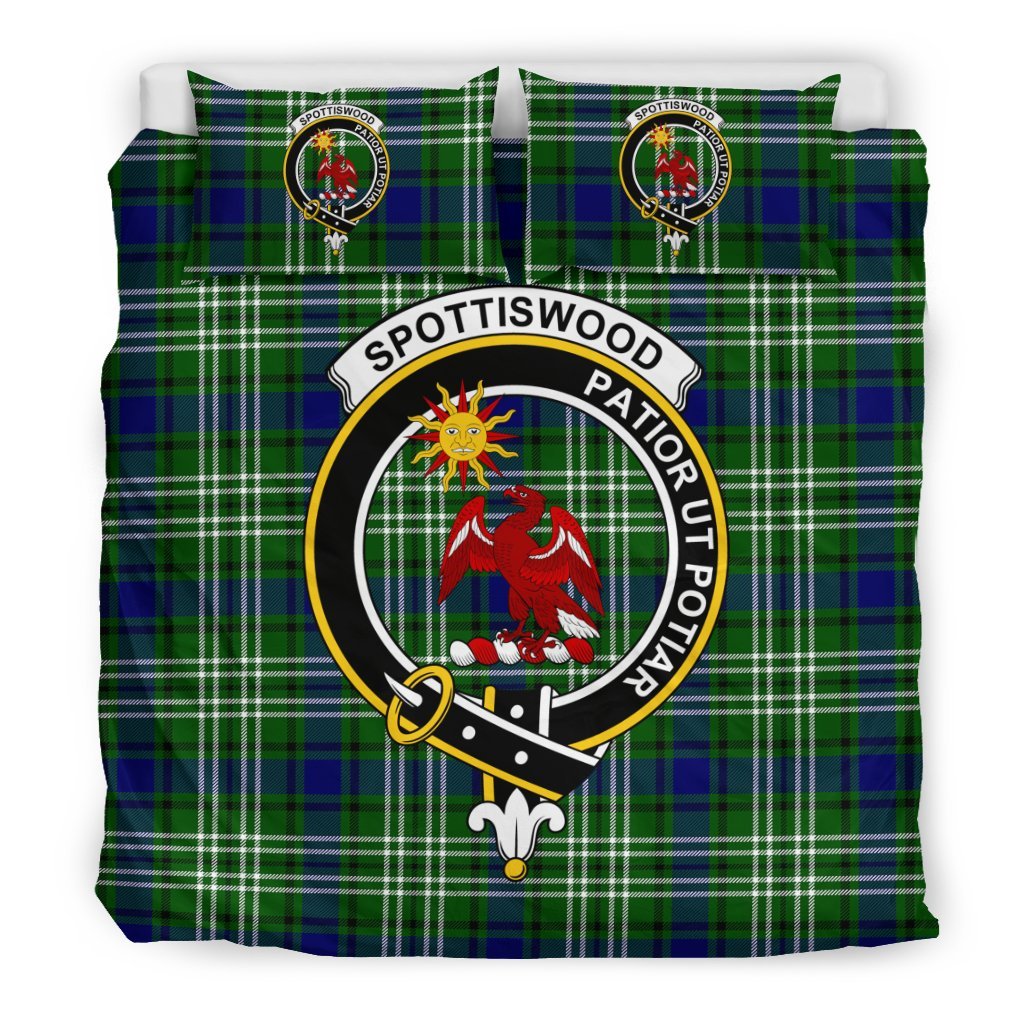 Spottiswood Family Tartan Crest Bedding Set