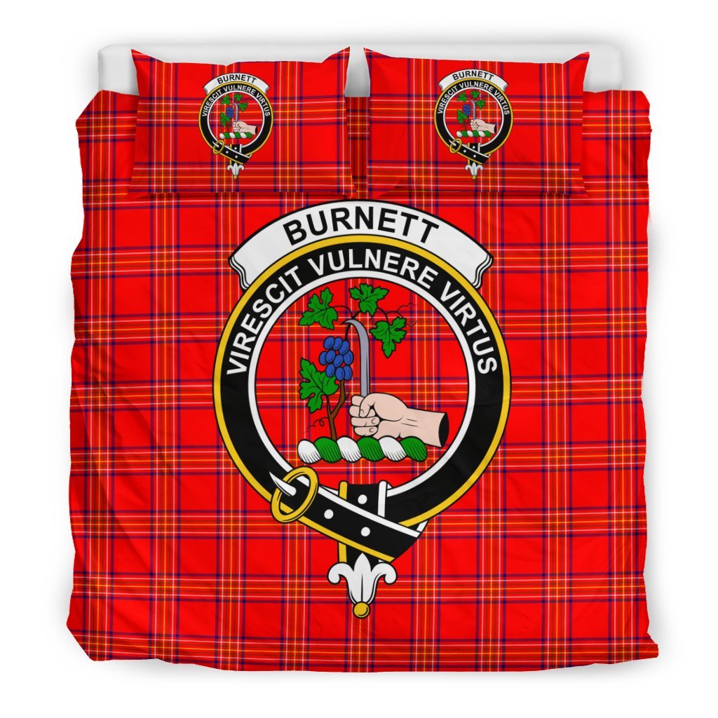 Burnett Family Tartan Crest Bedding Set