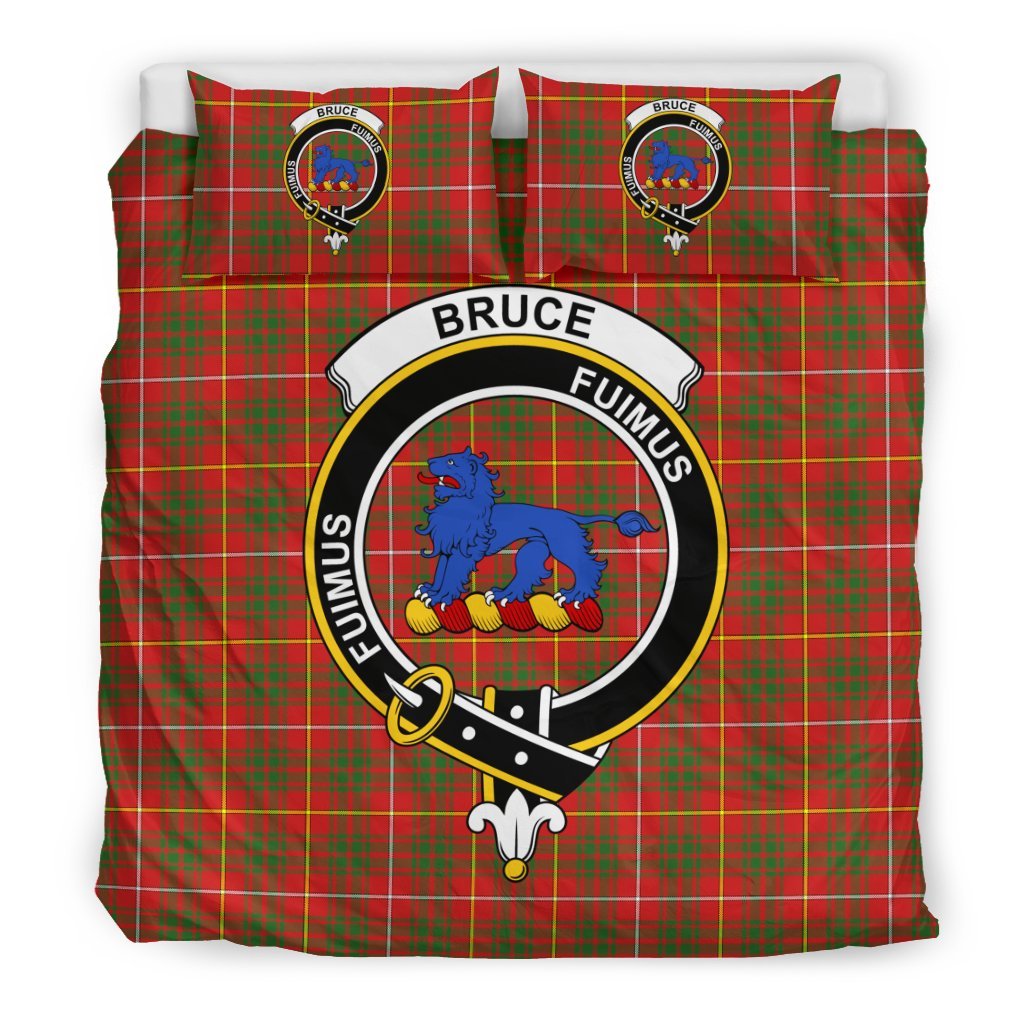 Bruce Family Tartan Crest Bedding Set