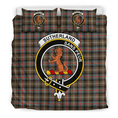 Sutherland Weathered Tartan Crest Bedding Set