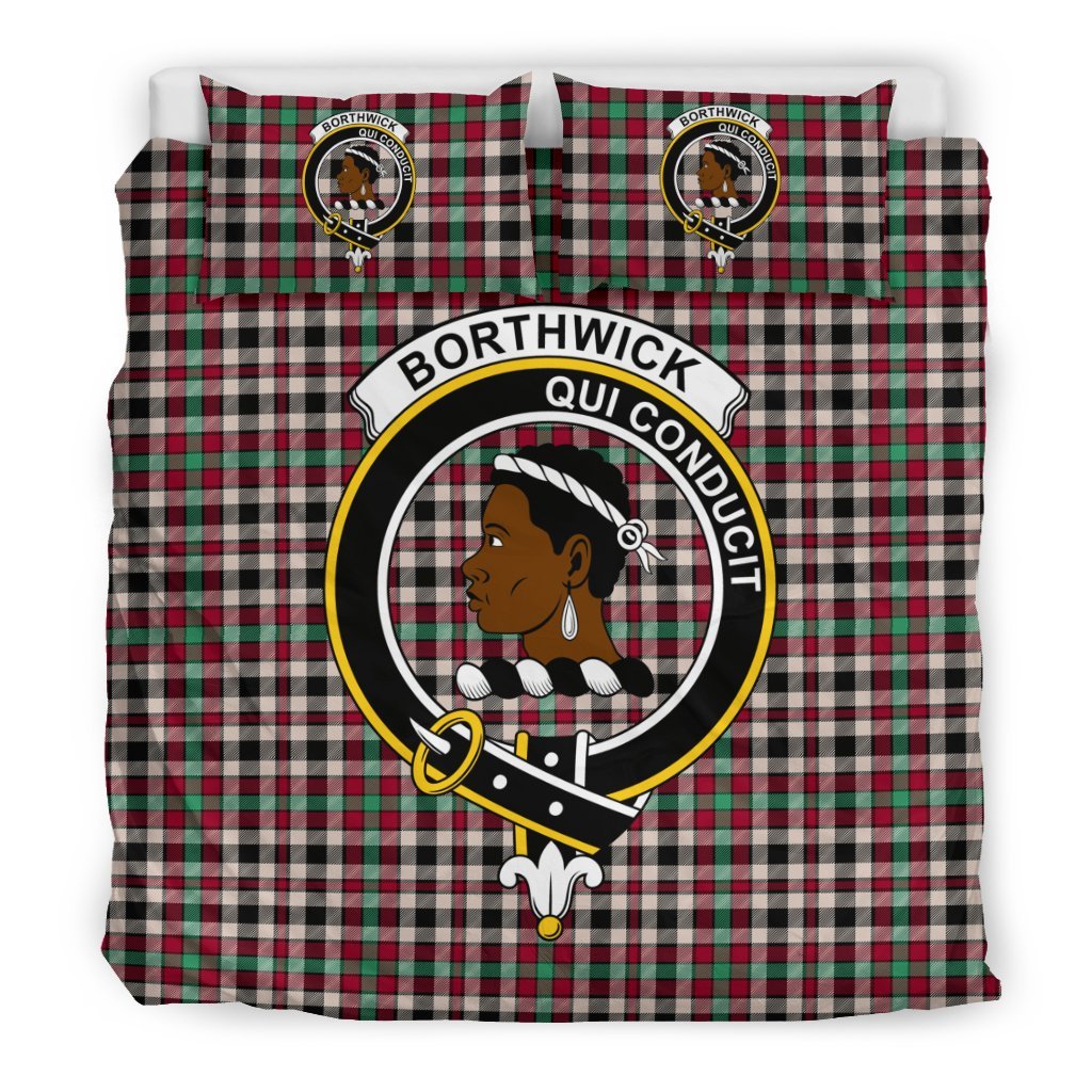 Borthwick Family Tartan Crest Bedding Set