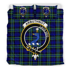 Arbuthnot Modern Tartan Crest Bedding Set