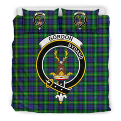 Gordon Family Tartan Crest Bedding Set