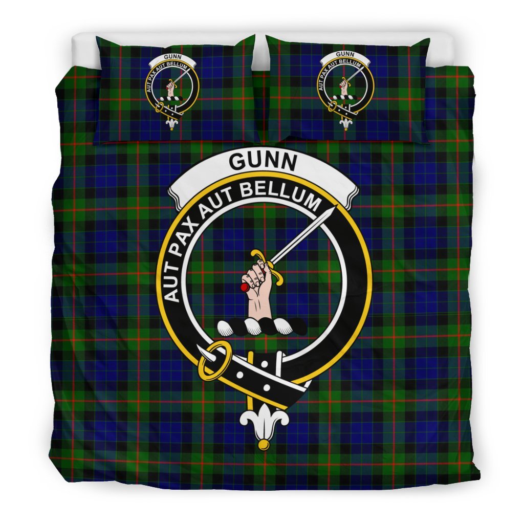 Gunn Family Tartan Crest Bedding Set