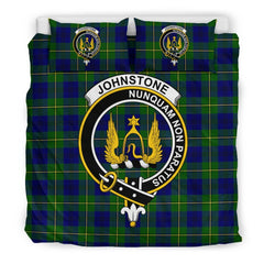 Johnstone Family Tartan Crest Bedding Set