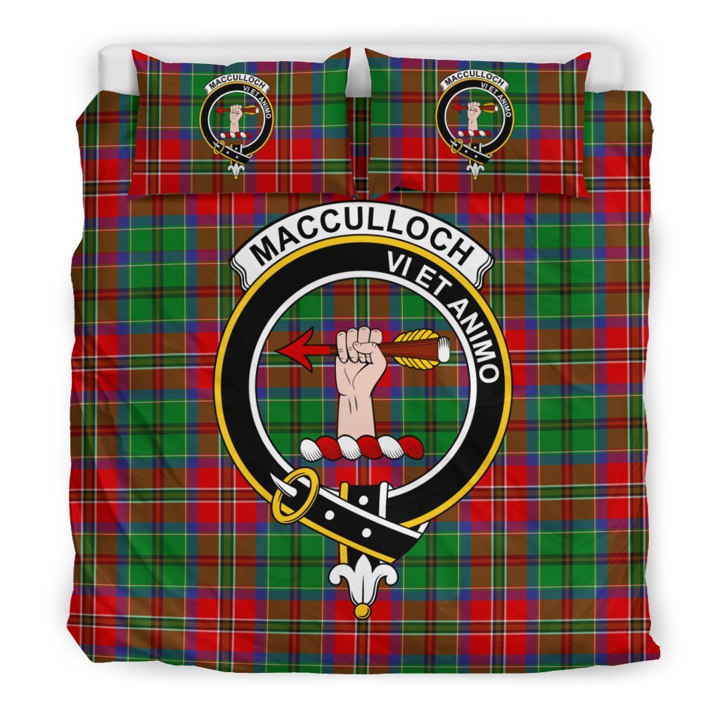 Macculloch (Mcculloch) Family Tartan Crest Bedding Set