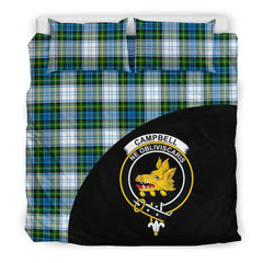 Campbell Dress Family Tartan Crest Wave Style Bedding Set