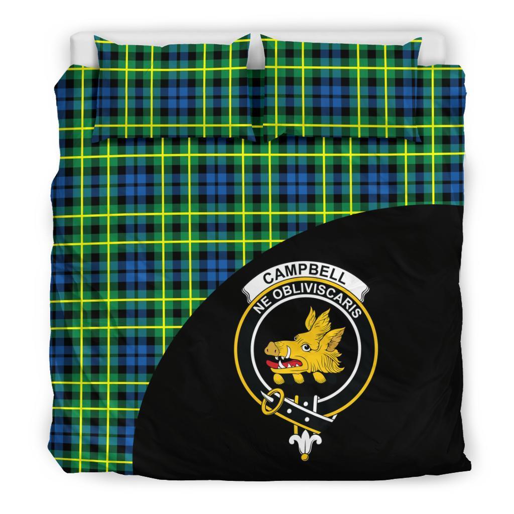 Campbell of Breadalbane Ancient Family Tartan Crest Wave Style Bedding Set