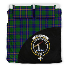 Carmichael Modern Family Tartan Crest Wave Style Bedding Set