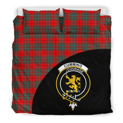 Cumming Modern Family Tartan Crest Wave Style Bedding Set