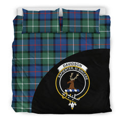 Davidson of Tulloch Family Tartan Crest Wave Style Bedding Set