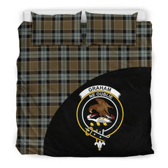 Graham of Menteith Weathered Family Tartan Crest Wave Style Bedding Set