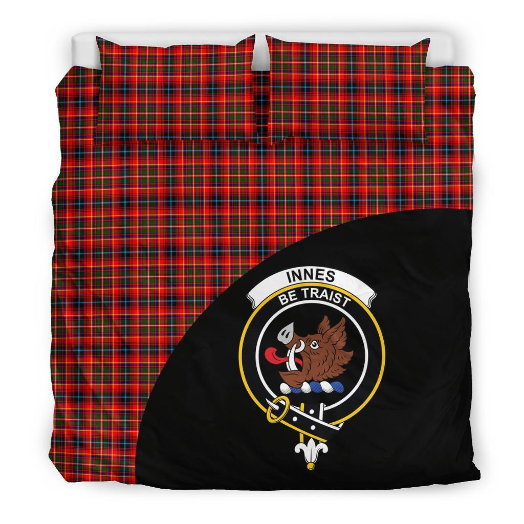 Innes Modern Family Tartan Crest Wave Style Bedding Set