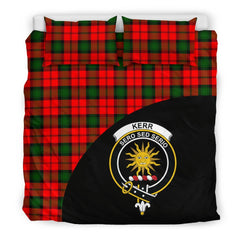 Kerr Modern Tartan Crest Wave Style Bedding Set