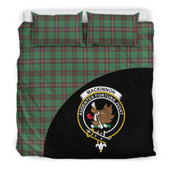 MacKinnon Hunting Ancient Family Tartan Crest Wave Style Bedding Set