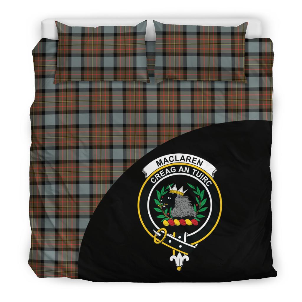 MacLaren Weathered Family Tartan Crest Wave Style Bedding Set