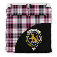 MacPherson Hunting Modern Family Tartan Crest Wave Style Bedding Set