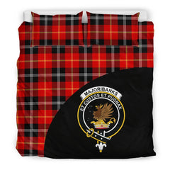 Marjoribanks Family Tartan Crest Wave Style Bedding Set