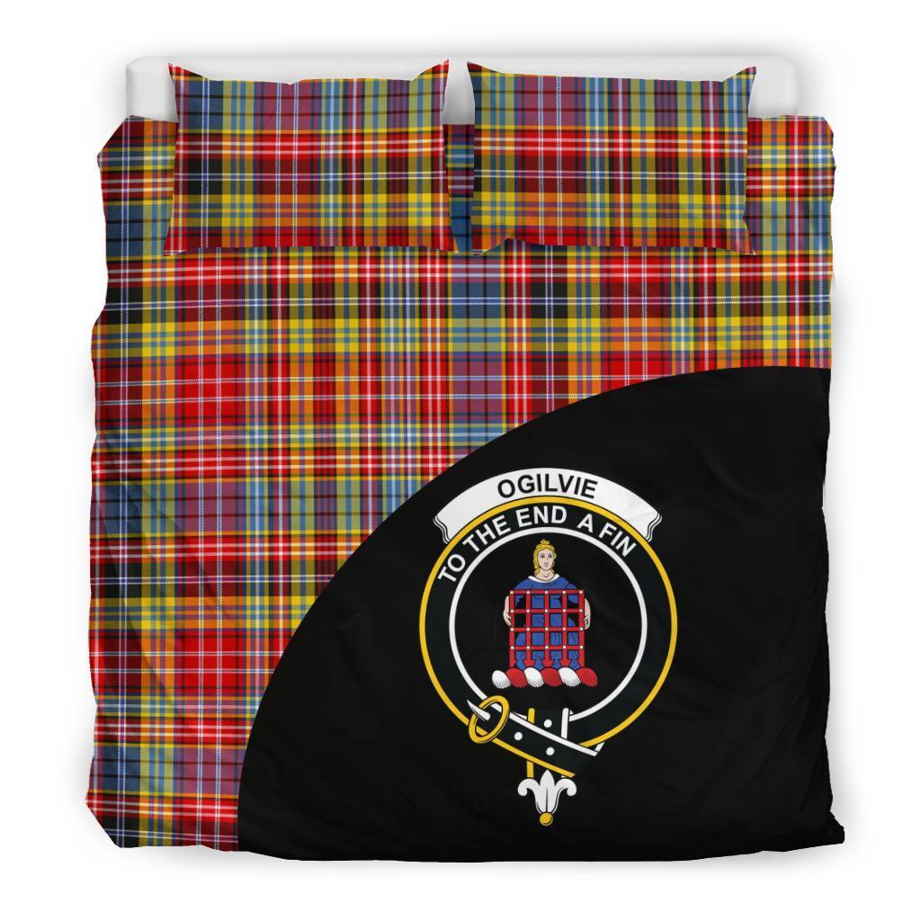 Ogilvie of Airlie Ancient Family Tartan Crest Wave Style Bedding Set