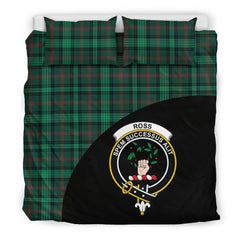 Ross Hunting Modern Family Tartan Crest Wave Style Bedding Set