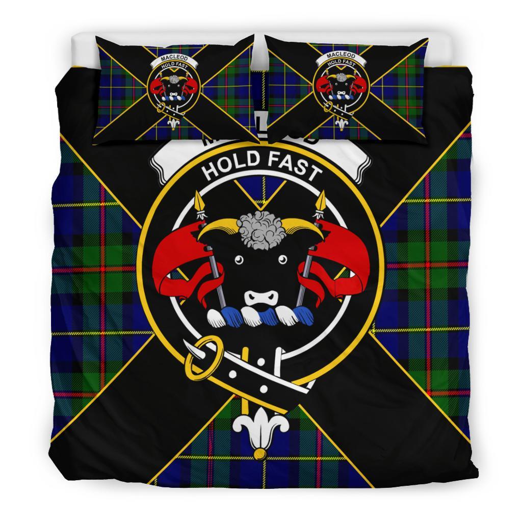 MacLeod Tartan Crest Bedding Set - Luxury Style