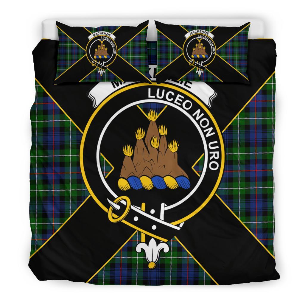 MacKenzie Tartan Crest Bedding Set - Luxury Style