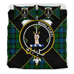 MacKay Tartan Crest Bedding Set - Luxury Style