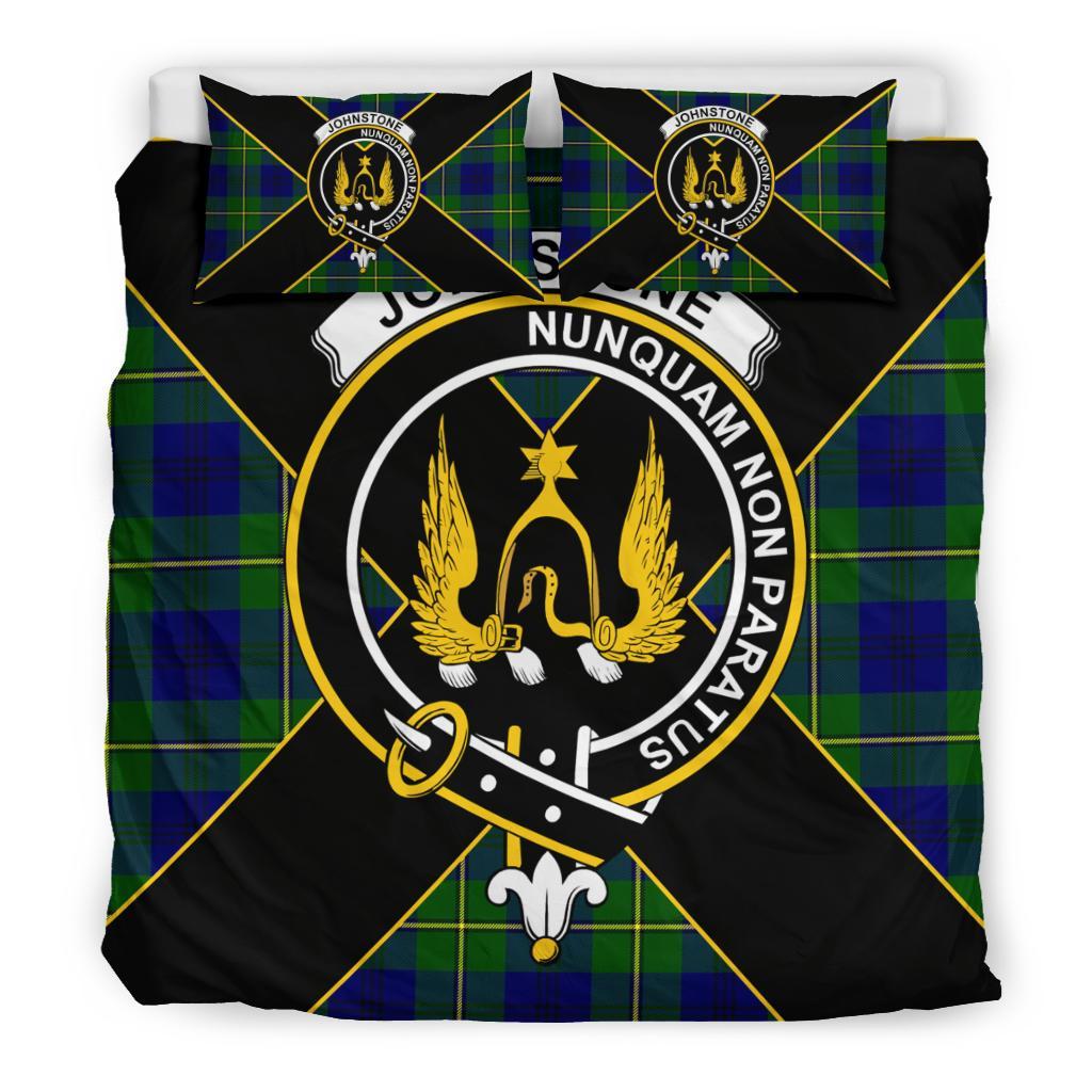 Johnstone Tartan Crest Bedding Set - Luxury Style