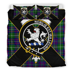 Inglis Tartan Crest Bedding Set - Luxury Style