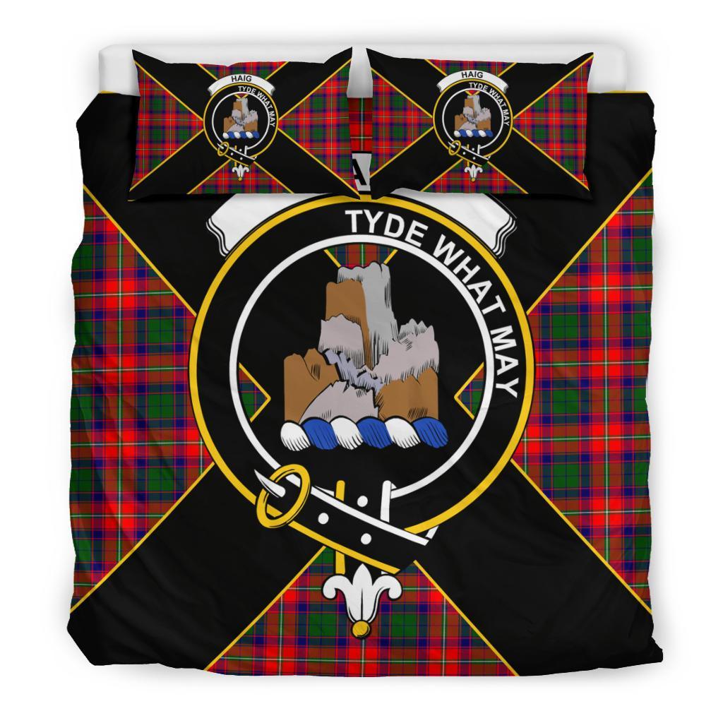 Haig Tartan Crest Bedding Set - Luxury Style