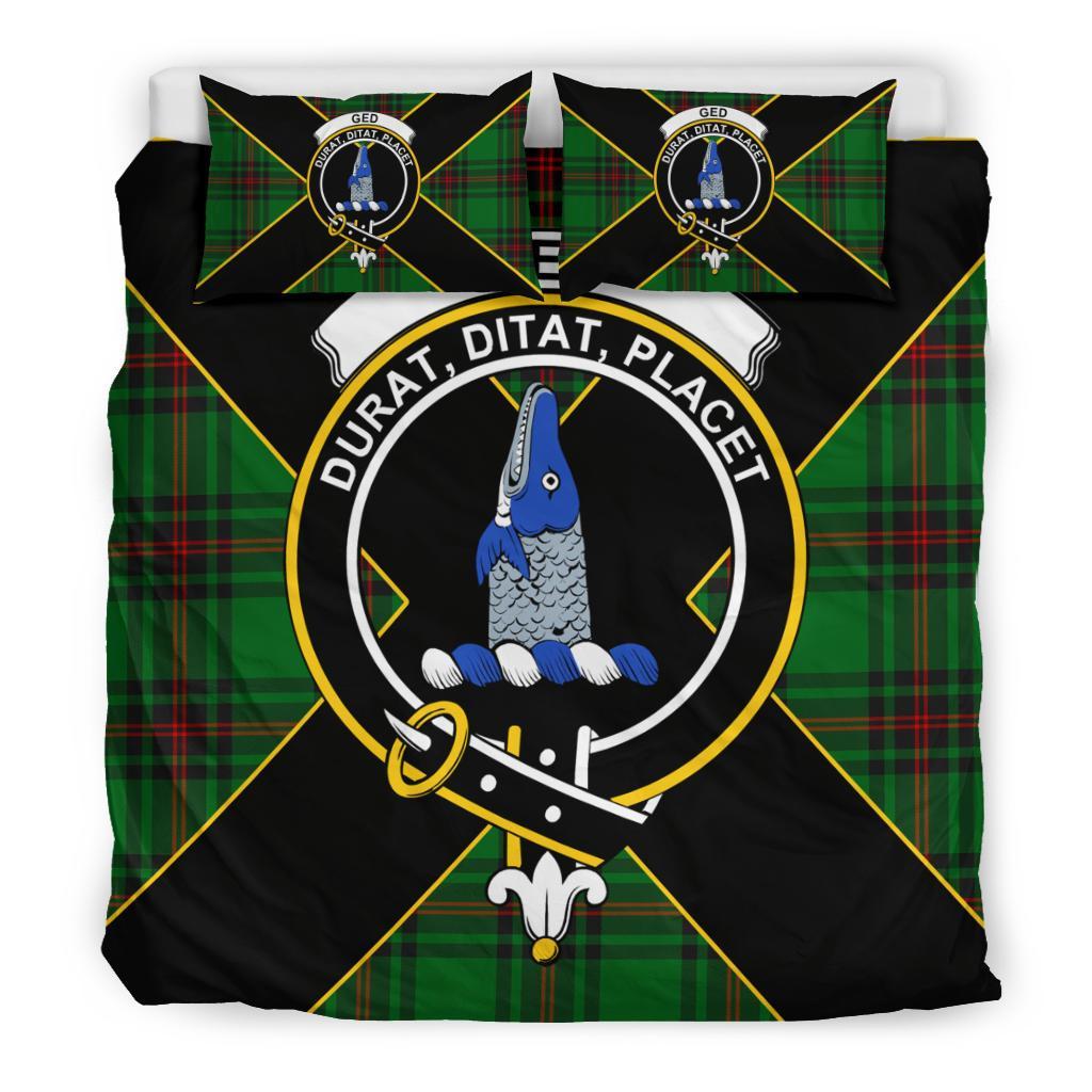 Ged Tartan Crest Bedding Set - Luxury Style