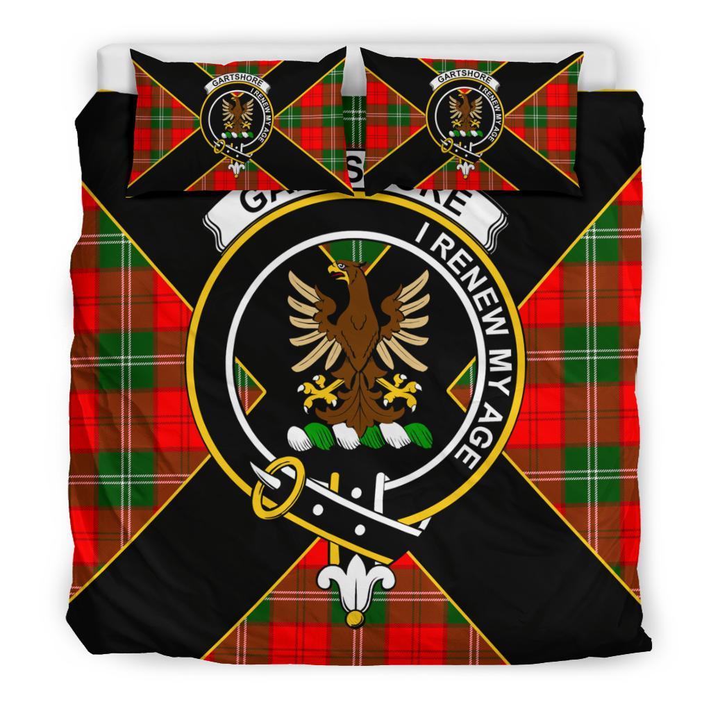 Gartshore Tartan Crest Bedding Set - Luxury Style