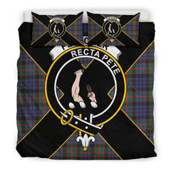 Fletcher Tartan Crest Bedding Set - Luxury Style