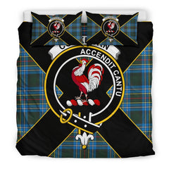 Cockburn Tartan Crest Bedding Set - Luxury Style