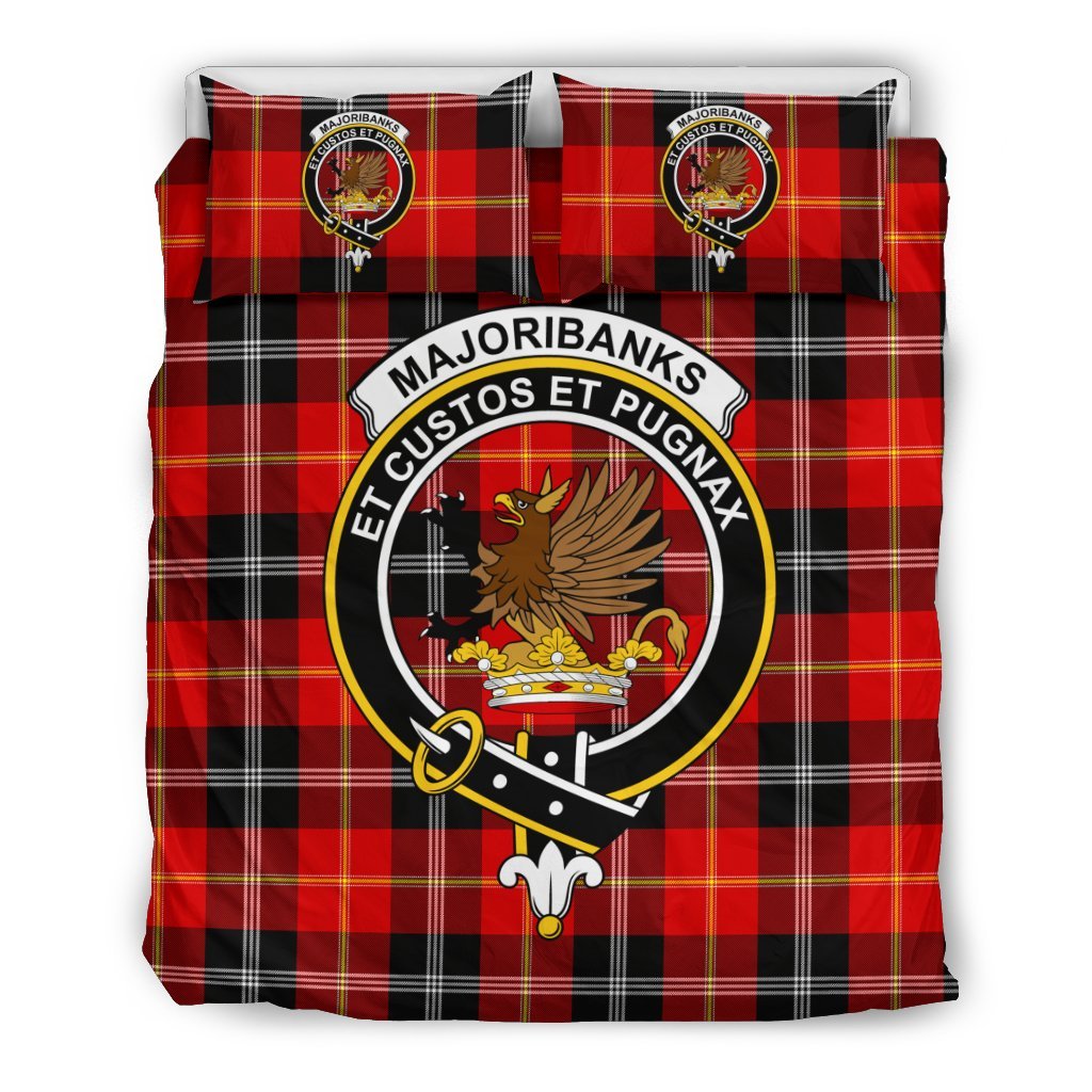 Majoribanks Family Tartan Crest Bedding Set