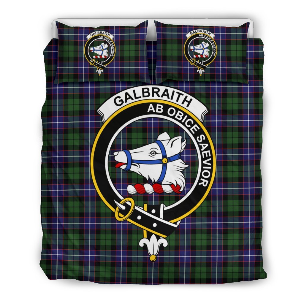 Galbraith Family Tartan Crest Bedding Set