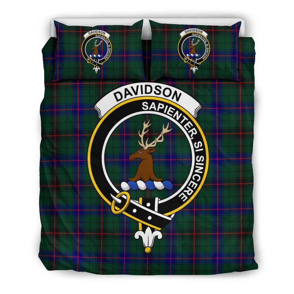 Davidson Family Tartan Crest Bedding Set