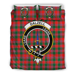 Dalzell Family Tartan Crest Bedding Set