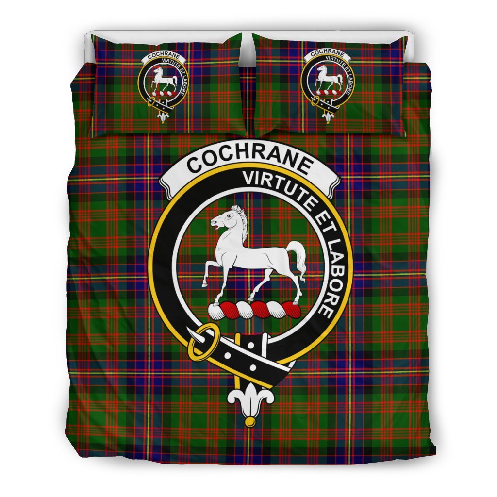 Cochrane Family Tartan Crest Bedding Set