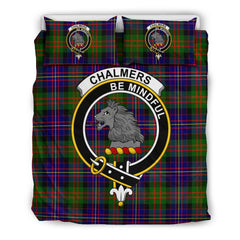 Chalmers Family Tartan Crest Bedding Set