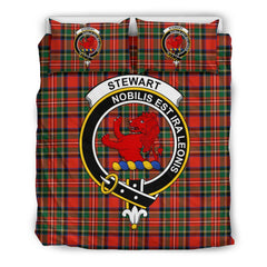 Stewart (Stuart) Of Bute Family Tartan Crest Bedding Set