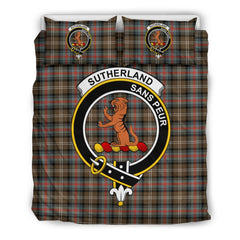 Sutherland Weathered Tartan Crest Bedding Set