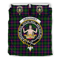 Urquhart Family Tartan Crest Bedding Set