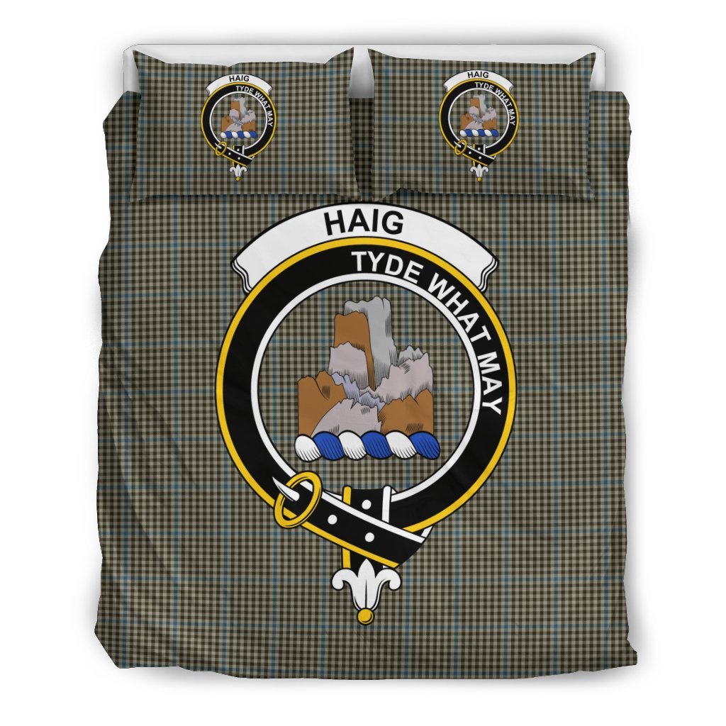 Haig Family Tartan Crest Bedding Set