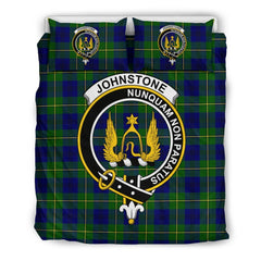 Johnstone Family Tartan Crest Bedding Set