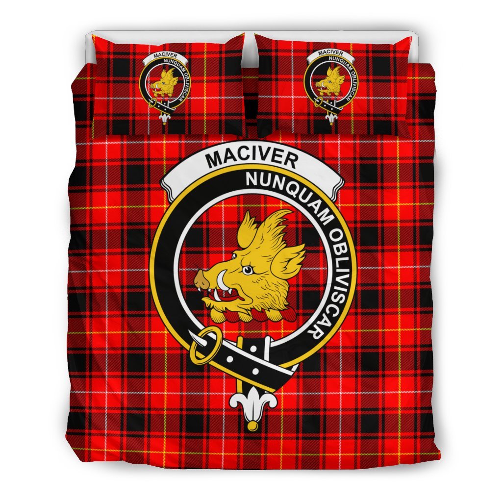 Maciver Tartan Crest Bedding Set