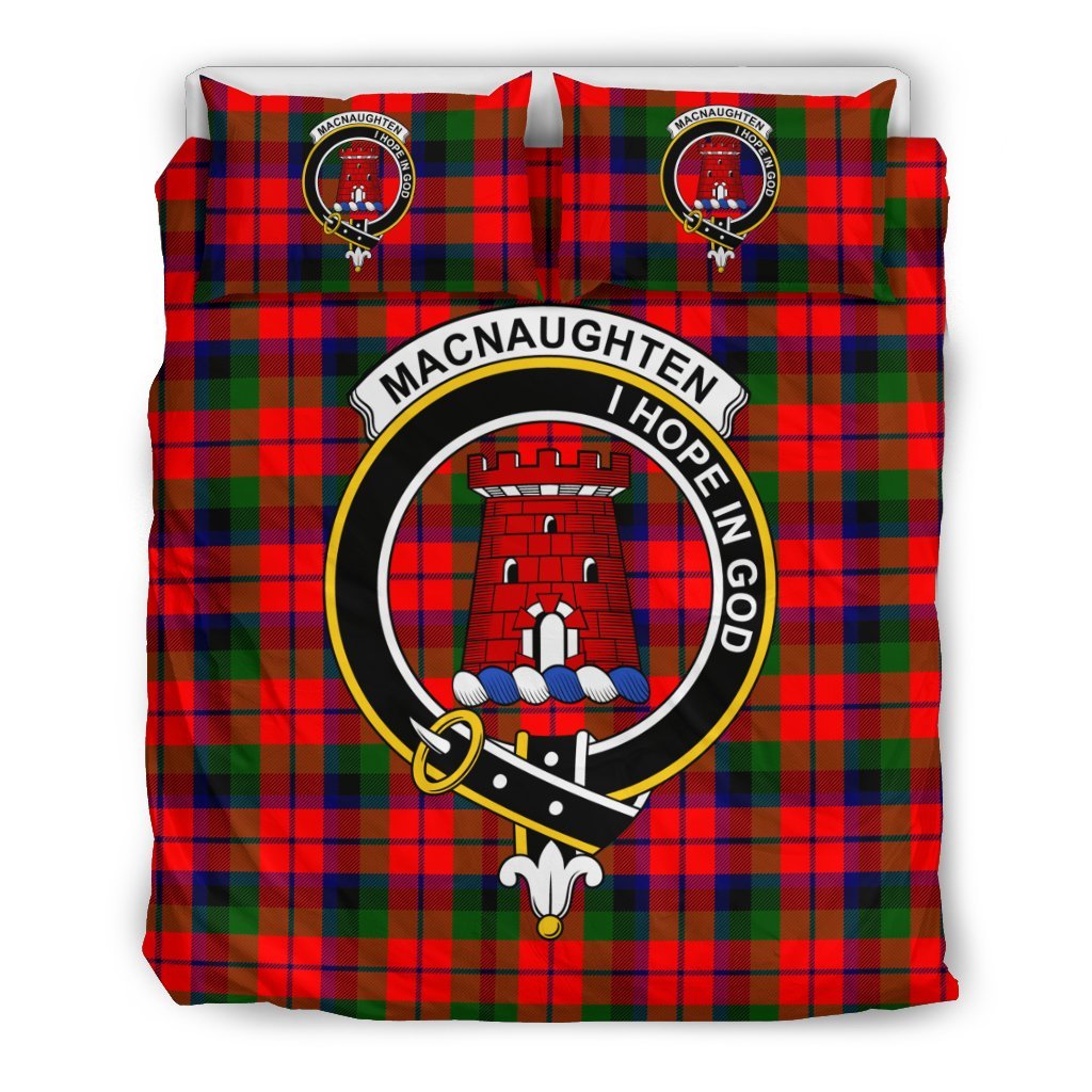 Macnaughten Family Tartan Crest Bedding Set